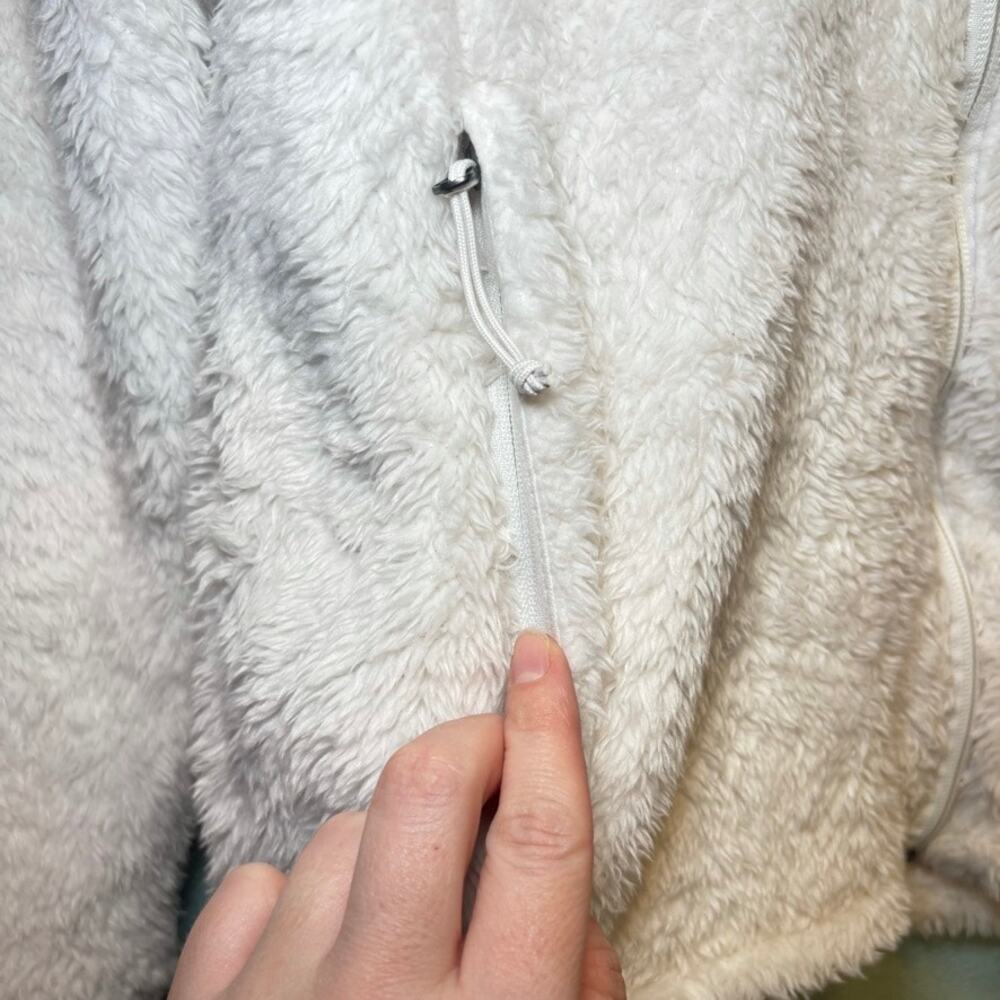 Avalanche Sherpa Fleece Jacket Women’s Small White Full Zip Soft Cozy Pockets - Picture 3 of 9